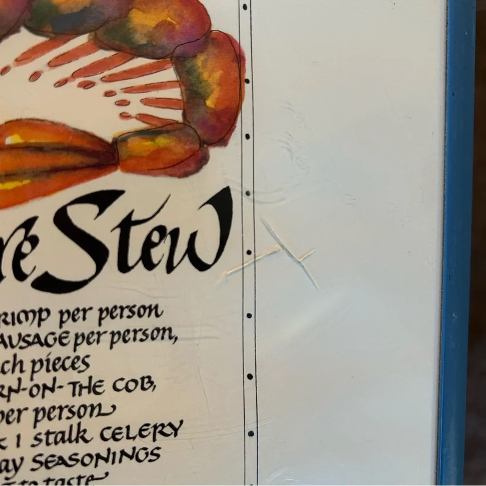 Framed Seafood Art Prints Set
